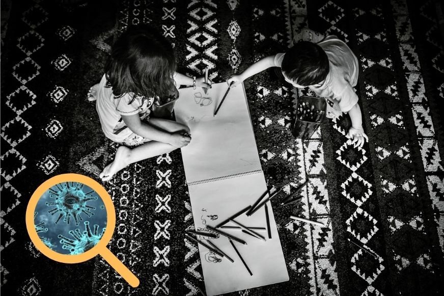 A danger for babies & children: germs on carpets